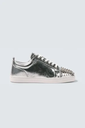 Christian Louboutin Sneakers Louis Junior in pelle con borchie