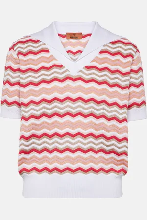 Missoni Top in misto cotone a zig-zag
