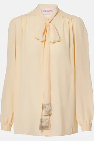 VALENTINO Camicia in seta crêpe de chine