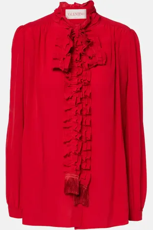 VALENTINO Blusa in seta crêpe de chine