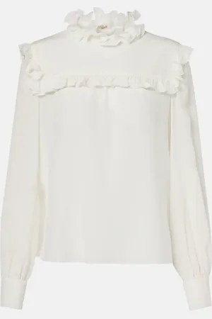 VALENTINO Camicia in seta crêpe de chine