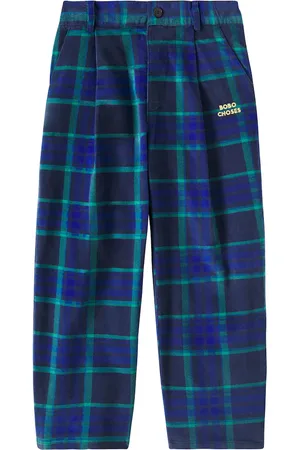 Bobo Choses Pantaloni in velluto di cotone a quadri