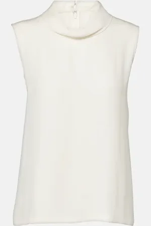 VALENTINO Top in georgette di seta