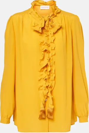 VALENTINO Camicia in crêpe de chine