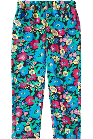 Bobo Choses Pantaloni Flowers in velluto a coste