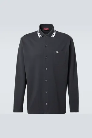 Gucci Polo GG in misto cotone con ricamo