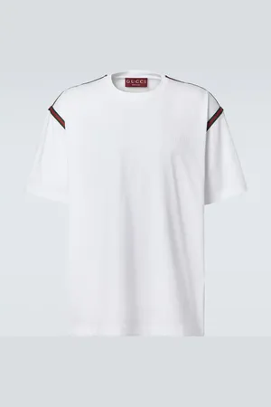 Gucci T-shirt in jersey di cotone con ricamo