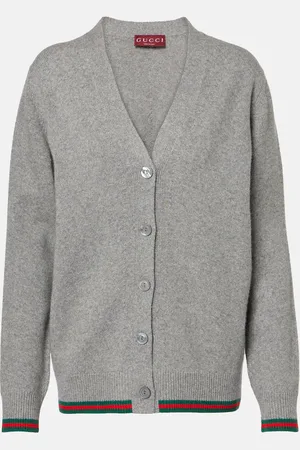 Gucci Cardigan Web in lana e cashmere