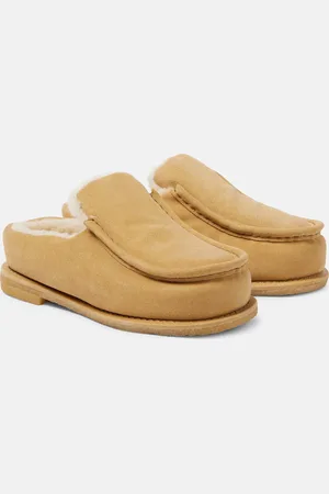 J.W.Anderson Mules in suede con shearling