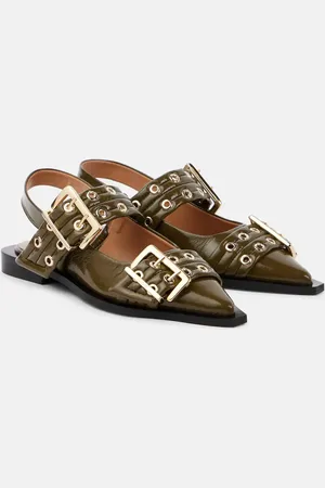 Ganni Ballerine slingback in similpelle