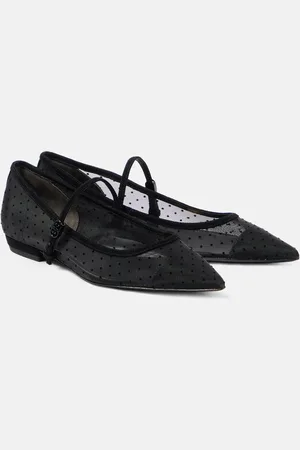 Tory Burch Ballerine Mary Jane in mesh e suede