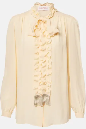 VALENTINO Camicia in crêpe de chine