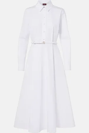 Gucci Abito midi in popeline di cotone