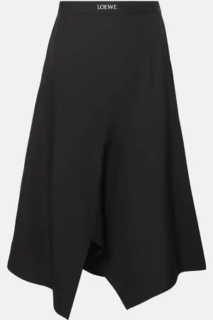 Loewe Gonna midi asimmetrica in lana