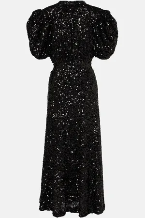 ROTATE Abito midi con paillettes