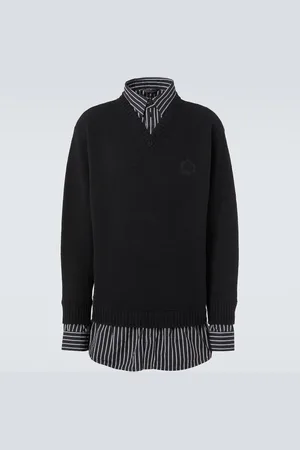 Balenciaga Felpa in popeline di lana e cotone