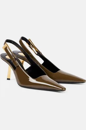 Saint Laurent Pumps slingback Lee 75 in vernice