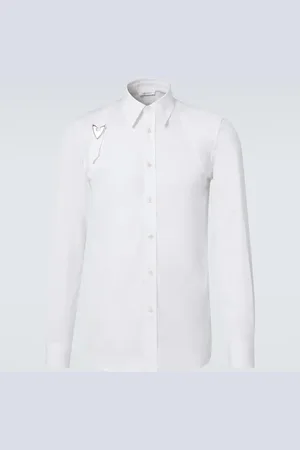 Alexander McQueen Camicia Arrow in popeline di cotone
