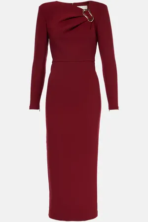 Roland Mouret Abito midi in crêpe