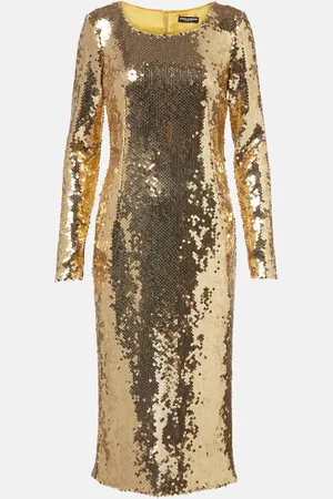 Dolce & Gabbana Abito midi con paillettes