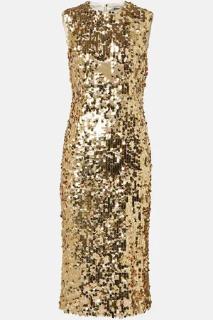 Dolce & Gabbana Abito midi con paillettes