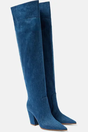 Gianvito Rossi Stivali Keinna 85 in denim