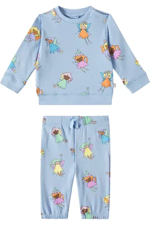 Stella McCartney Baby - Felpa e pantaloni sportivi in cotone