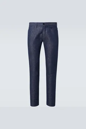 GABRIELA HEARST Pantaloni regular in cotone e lino