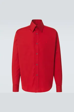 Alexander McQueen Camicia Skull in popeline di cotone
