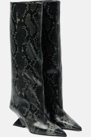 The Attico Stivali Cheope 60 in pelle stampata