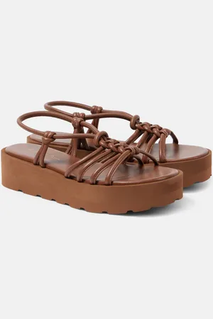 Gianvito Rossi Sandali Hebe in pelle con platform