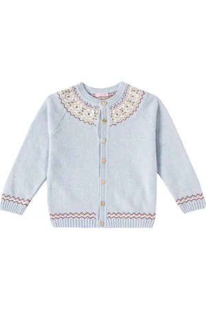 La Coqueta Cardigan in misto lana Fair Isle