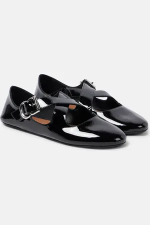 Alaïa Alaïa Ballerine Criss Cross in vernice