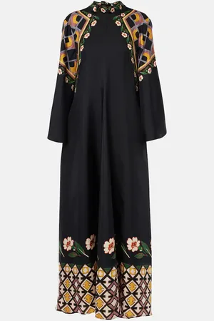 La DoubleJ Abito lungo Magnifico in twill di seta