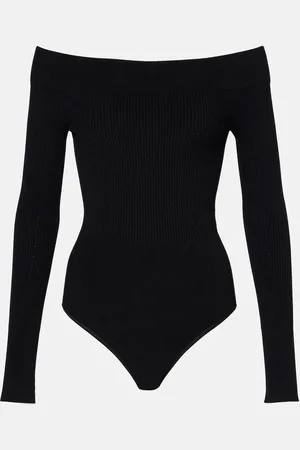 Alaïa Alaïa Body con scollo bardot