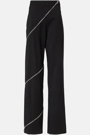 Alaïa Alaïa Pantaloni a gamba larga Spiral in cotone