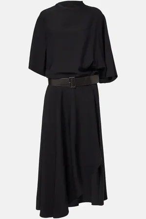 Alaïa Alaïa Abito midi con pelle