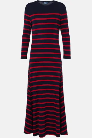 Ralph Lauren Abito lungo in maglia a righe