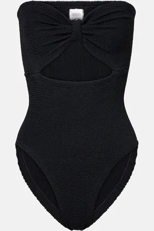 Hunza G Costume intero a fascia Alana con cut-out