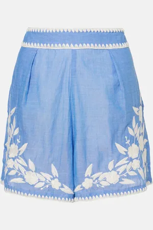Juliet Dunn Shorts in chambray di cotone