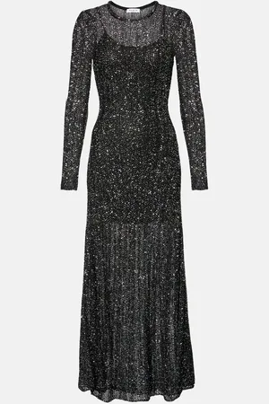 Alaïa Alaïa Abito midi con paillettes