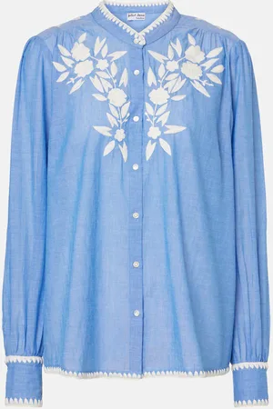 Juliet Dunn Camicia in chambray di cotone