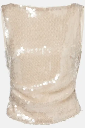 Staud Top Eton con paillettes