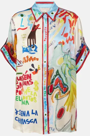 ALÉMAIS Alémais Camicia La Charrasca in raso di seta