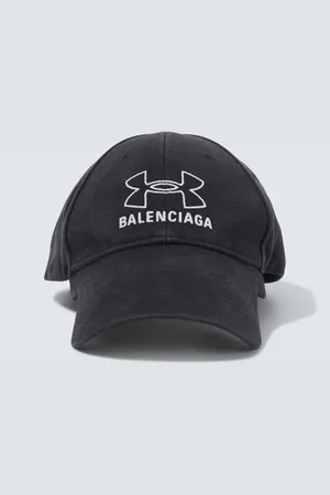 Balenciaga Cappello da baseball in denim con ricamo