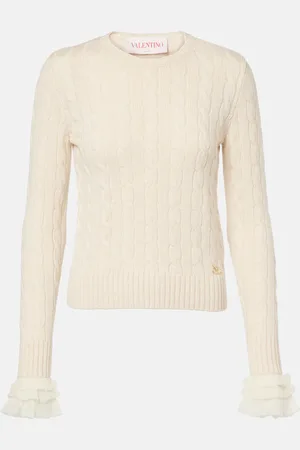 VALENTINO Pullover in cashmere a trecce