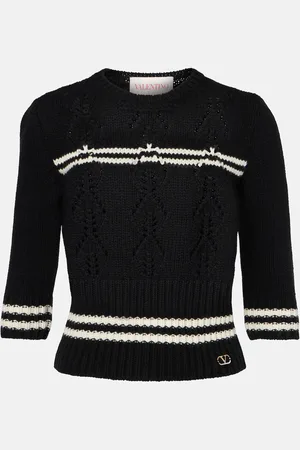 VALENTINO Pullover in lana a righe