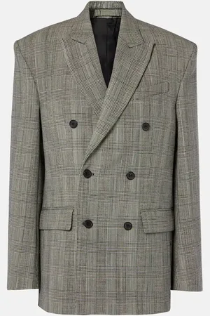 WARDROBE.NYC Blazer in lana a quadri