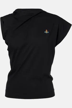 Vivienne Westwood Top Hebo Orb in cotone con ruches