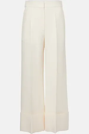 VALENTINO Pantaloni a gamba larga in Crepe Couture